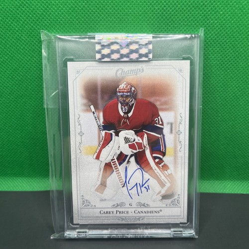 Carey Price #C-CP 2020 Upper Deck Clear Cut Champs Autographs card