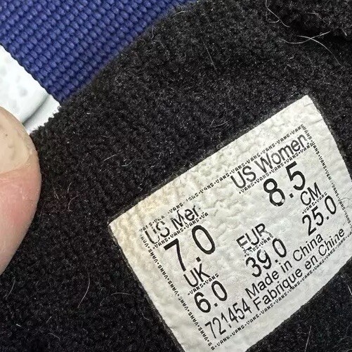 Vans Nylon Chukka Ultracush Slip-Er Black Shoes Size Men 7 