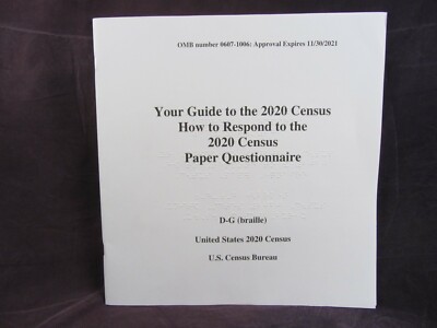 BRAILLE Book - Guide to the 2020 Census How To Respond using Paper ...