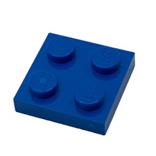 Lego 3022 Blue Plate 2 x 2 Element 302223 4613973