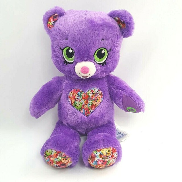 Limited Edition Shopkins Build A Bear Purple 16” With Green Eyes eBay