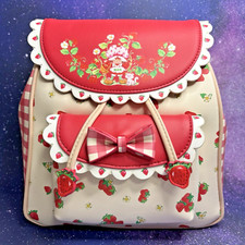 WildBrain STRAWBERRY SHORTCAKE Gingham Mini Backpack NWT