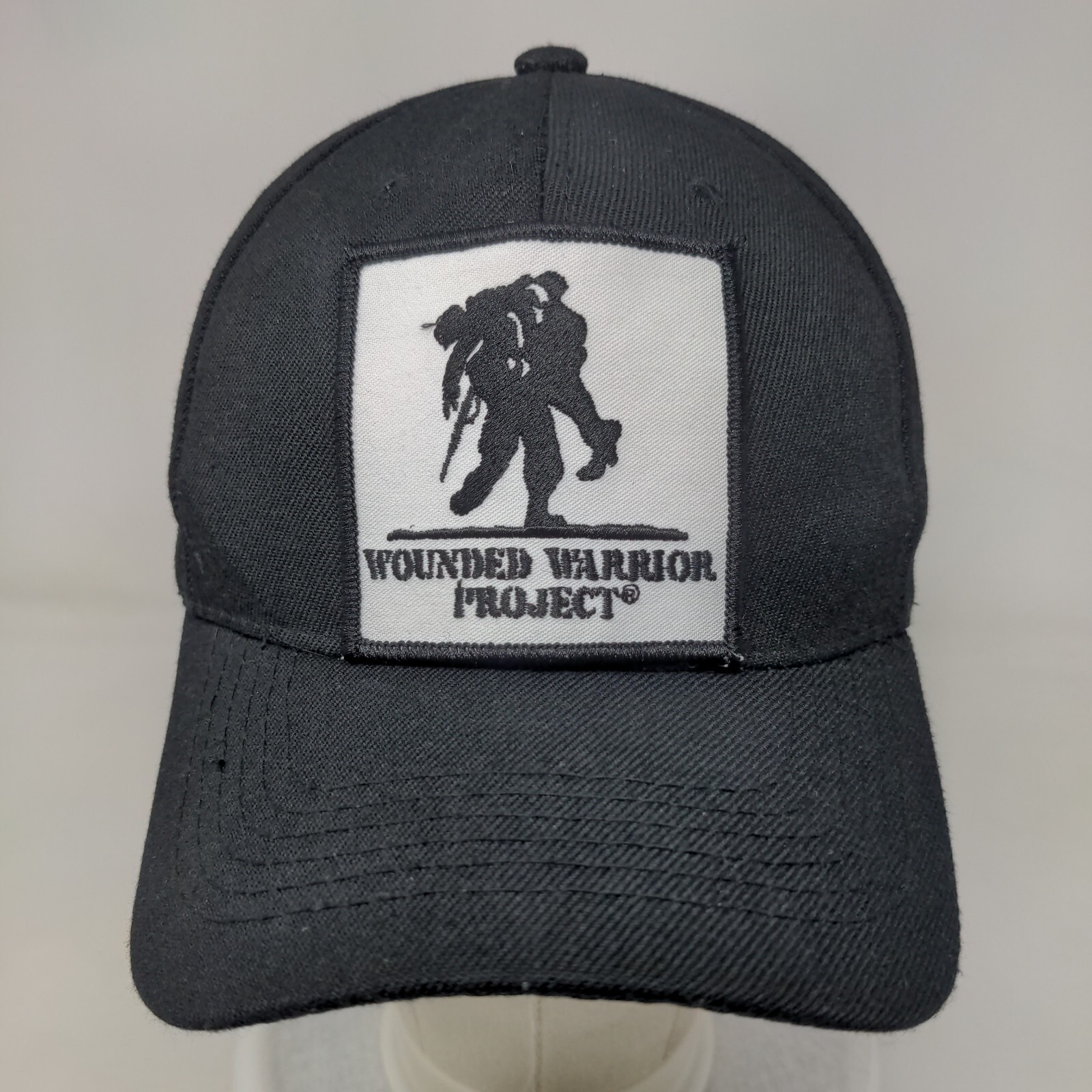 Wounded Warrior Project Patch Strapback Hat Black… - image 2