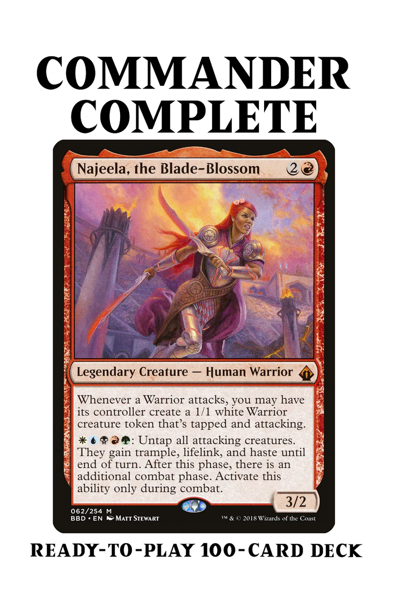 Najeela, Blade Blossom WARRIORS FIVE-COLOR Magic MTG Custom