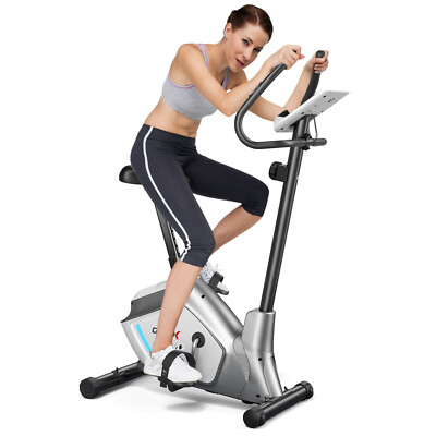 Gymax Magnetic Exercise Bike Upright Cycling Bike w/ LCD Monitor