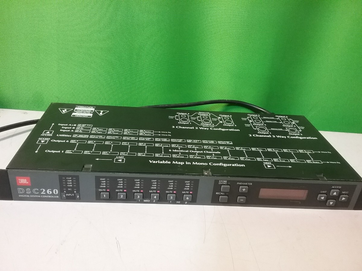 JBL DSC260 Digital System Controller Processor 2 in 6 out for sale online |  eBay