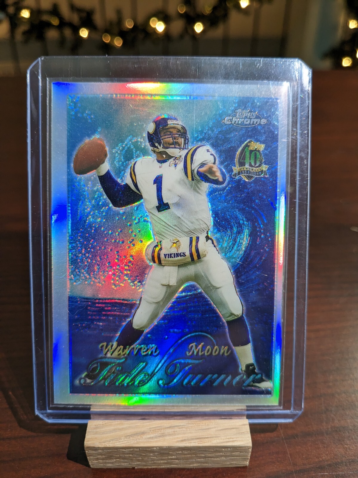 1996 WARREN MOON TOPPS CHROME TIDE TURNER REFRACTOR #TT2