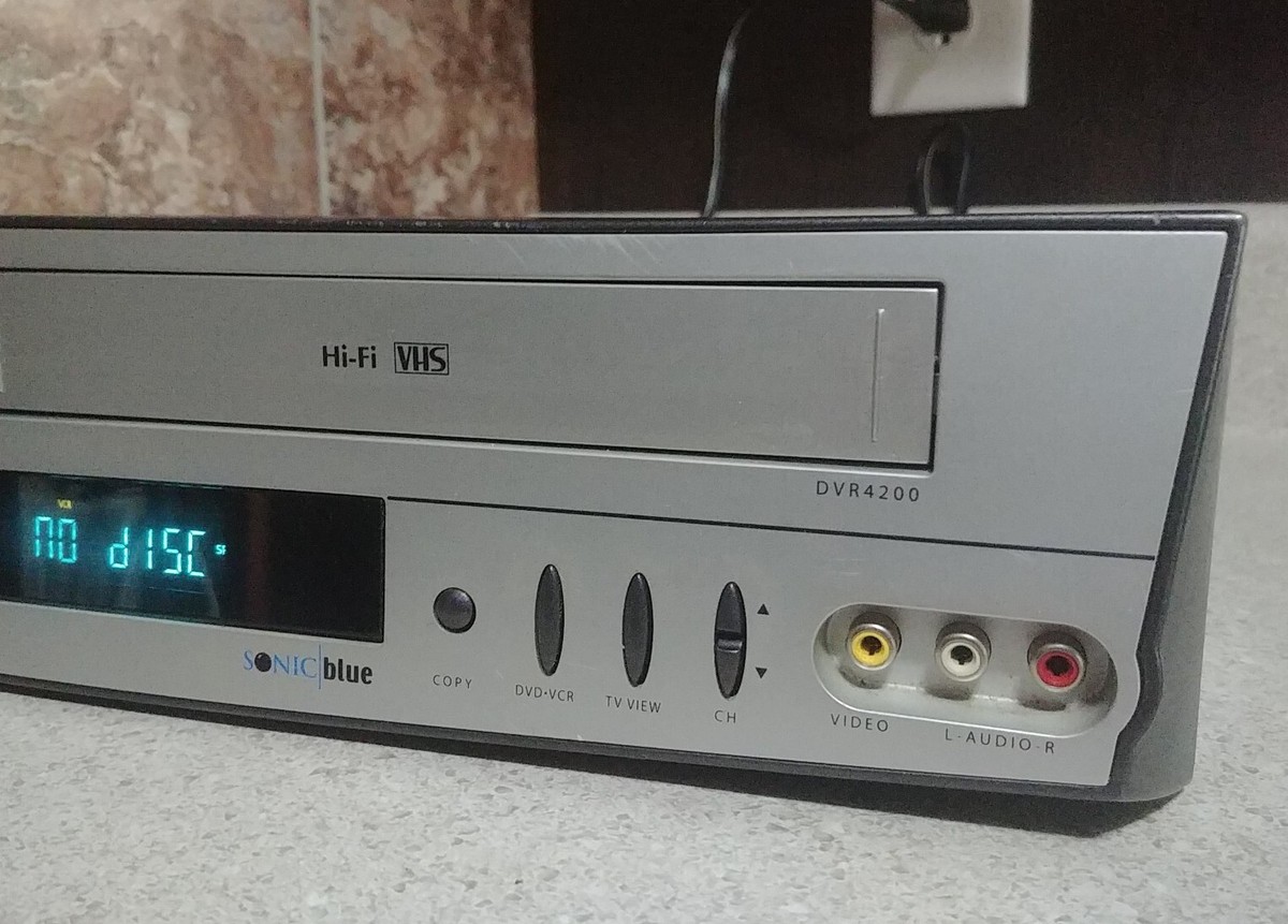 Go Video DVR4200 Sonic Blue DVD VCR Combo Player VHS