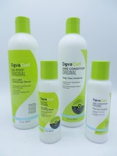 DEVA CURL NO POO ORIGINAL CLEANSER  ONE CONDITION 12 OZ WITH TRAVEL SIZE 3 OZ 