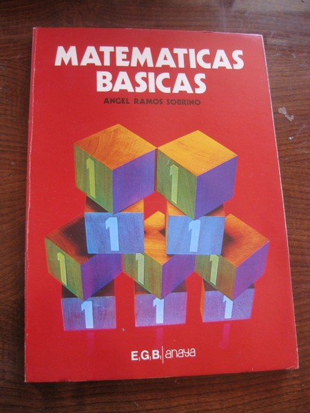 LIBRO TEXTO ESCUELA ESCOLAR COLEGIO MATEMATICAS BASICAS 1 ANAYA EGB NUEVO 1977 