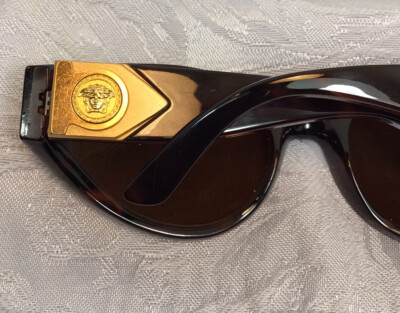Vintage GIANNI VERSACE gold Medusa Head Sunglasses MOD 460 COL 900