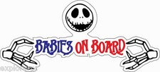 Babies On Board - Jack Skellington  Car Vinyl Sticker Decal