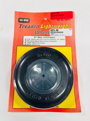 DU-BRO 5'' TREADED LIGHTWEIGHT AIRPLANE WHEEL 500TL NEW