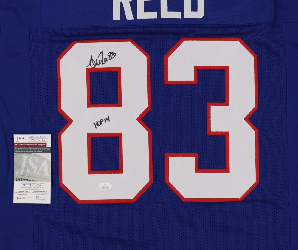Andre Reed Autographed Signed Buffalo Bills / Jersey Inscribed "HOF 14" (JSA COA) 