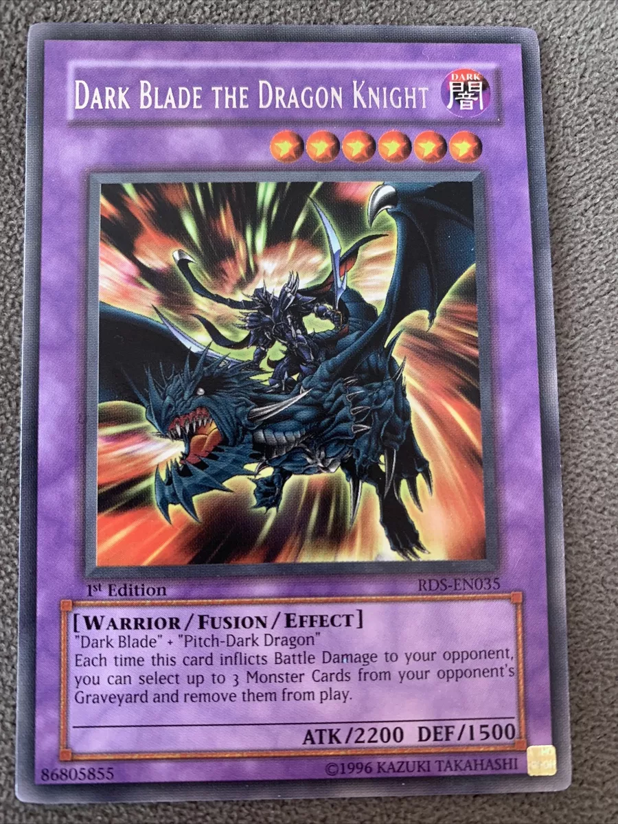 YuGiOh DARK BLADE THE DRAGON KNIGHT RDS-EN035 1st Edition! Rare NM