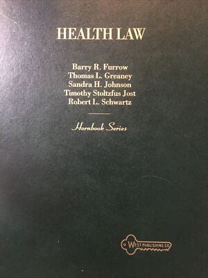 Health law hornbook series hard cover ex library 