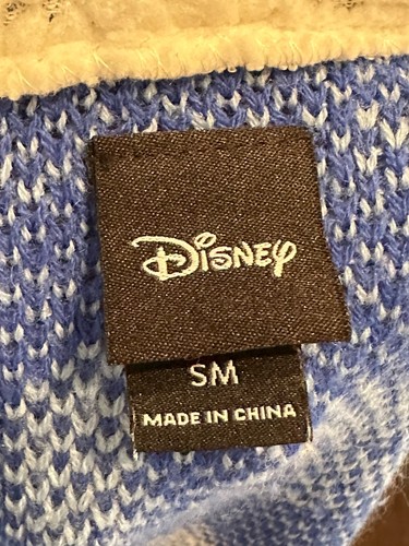 Disney Lilo & Stitch maglia cardigan Fair Isle sherpa felpa con cappuccio taglia S - Foto 3 di 6