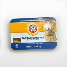 Arm  Hammer Tarter Control Dental Mints For Dogs Beef Flavor 40 Mints 2 PACK 