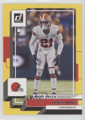 2022 Panini Donruss Press Proof Yellow Denzel Ward #214 2o7