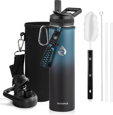 Insulated Water Bottle 24 Oz, Triple Wall Vacuum Stainless Steel Cold for 24Hrs
