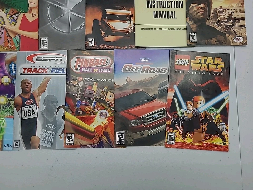 Лот из 20 Sony PlayStation 2 PS2 игры руководства видео игры инструкции буклеты - Изображение 4 из 4