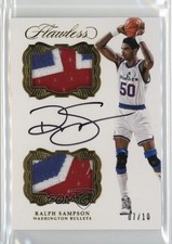 2016-17 Panini Flawless Gold 7/10 Ralph Sampson #DPA-RSA Dual Patch Auto HOF 9l4