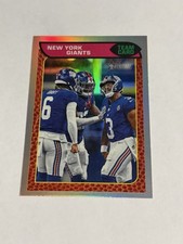 2026 Topps Heritage #374 Team Cards - CHROME Jaxson Dart New York Giants