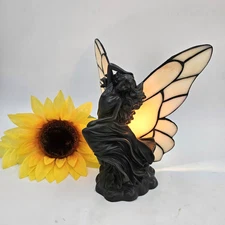 Meyda Tiffany Style Floating Fairy Lamp | Stained Glass  Accent Light VG Works