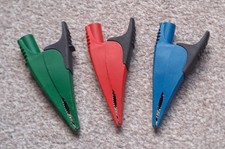 Fluke AC285 SureGrip™ Red Blue Green Crocodile/Alligator Clip Set MFT FC01