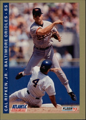 #ad 1993 Fleer Atlantic #19 Cal Ripken Baltimore Orioles Baseball Card $1.99