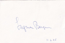 Ingmar Bergmann - reżyser - karta + koperta wysyłkowa z 1985 roku - oryginalna. podpisany