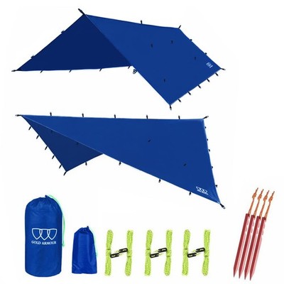 Gold Armour Rainfly Tarp Hammock, Premium 14.7ft/12ft/10ft/8ft Rain Fly Cover...