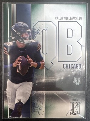 2024 Topps Signature Class Caleb Williams #84 Green 45/150 RC Bears