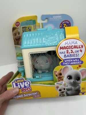 Moose Toys Little Live Pets Mama Surprise! Minis Lil' Mouse w/ 7+