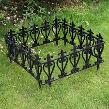 Luxury Outdoor Garden Border Fence – Decorative Picket Edging for Patio, Balcony