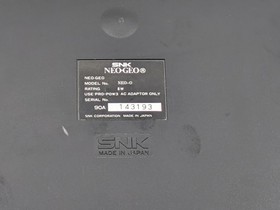Neo Geo AES Console NEO-0 SNK Joystick Controller AC Adapter Tested Japan