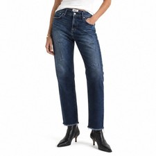 AGOLDE Sophie Skinny Jeans Womens 29 Dark Blue Raw Hem High Rise Indie A018-3005
