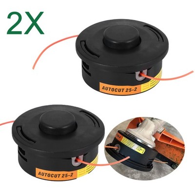 2X Mähkopf Fadenkopf Autocut C25-2 Automatic für Stihl Motorsense Freischneider