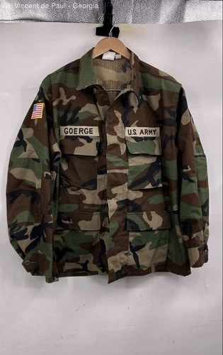 Propper Military Camo Jacket Men's Large Brown Green video thumbnail