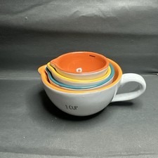 Vintage Colorful Ceramic Batter Bowl Shaped M...