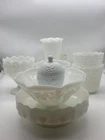 Vintage Milk Glass Dishware (lot of 8) Mixed Brands