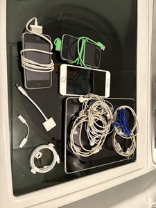 Lot Of Apple iPhones  iPad  Cables