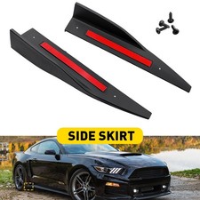 For Ford Mustang Roush 2015-25 Side Skirt Rocker Panel Spoiler Lip Set Of 2 For Ford Mustang Roush 2015-25 Side Skirt Rocker Panel Spoiler Lip Set Of 2