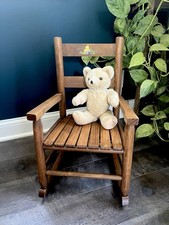 Children s Rocking Chair Handmade Out Of Wood With Hand Painted Winnie The Pooh