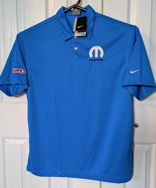 Nike Mopar Blue Polo Mens Sizes L & XL Only Wynn's Embroidery NEW with Tags
Opens in a new window or