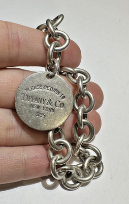 Tiffany & Co. Return to Tiffany Round Tag Charm Sterling Silver