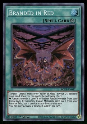 Branded in Red Super Rare Burst of Destiny BODE-EN057 NM