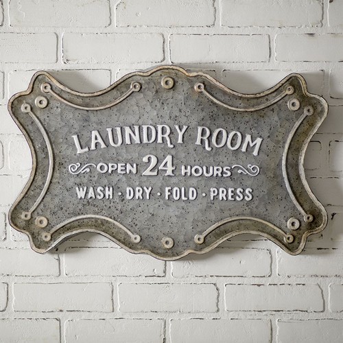 Farmhouse Country Laundry Room Metal Sign – Vintage Rustic Wall Décor ...