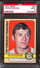 1972 Topps #97 JIM RUTHERFORD PSA 9 Mint 21343863 