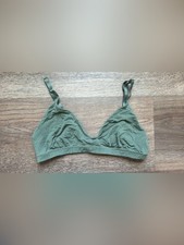 aerie Ribbed Wireless Bralette in Olive